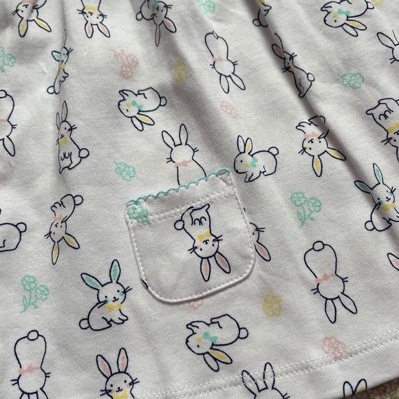 Little Me Easter Bunny Dress Mint Jacket 3 Piece - Picture 7 of 10